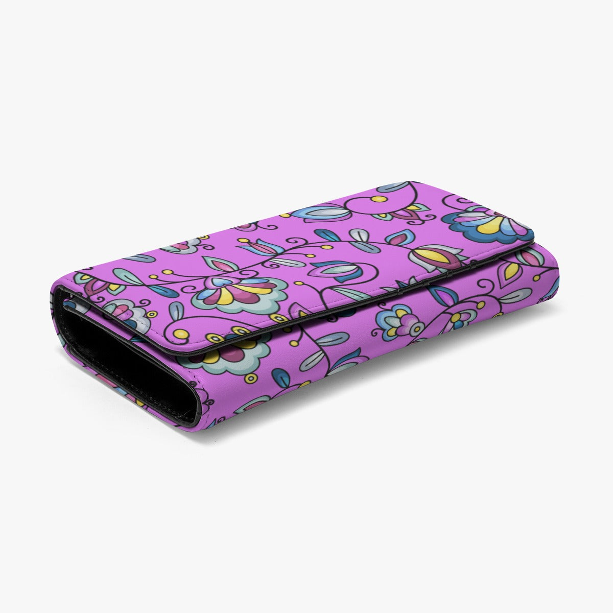 Autumn Bundle Blessing Purple Foldable Wallet