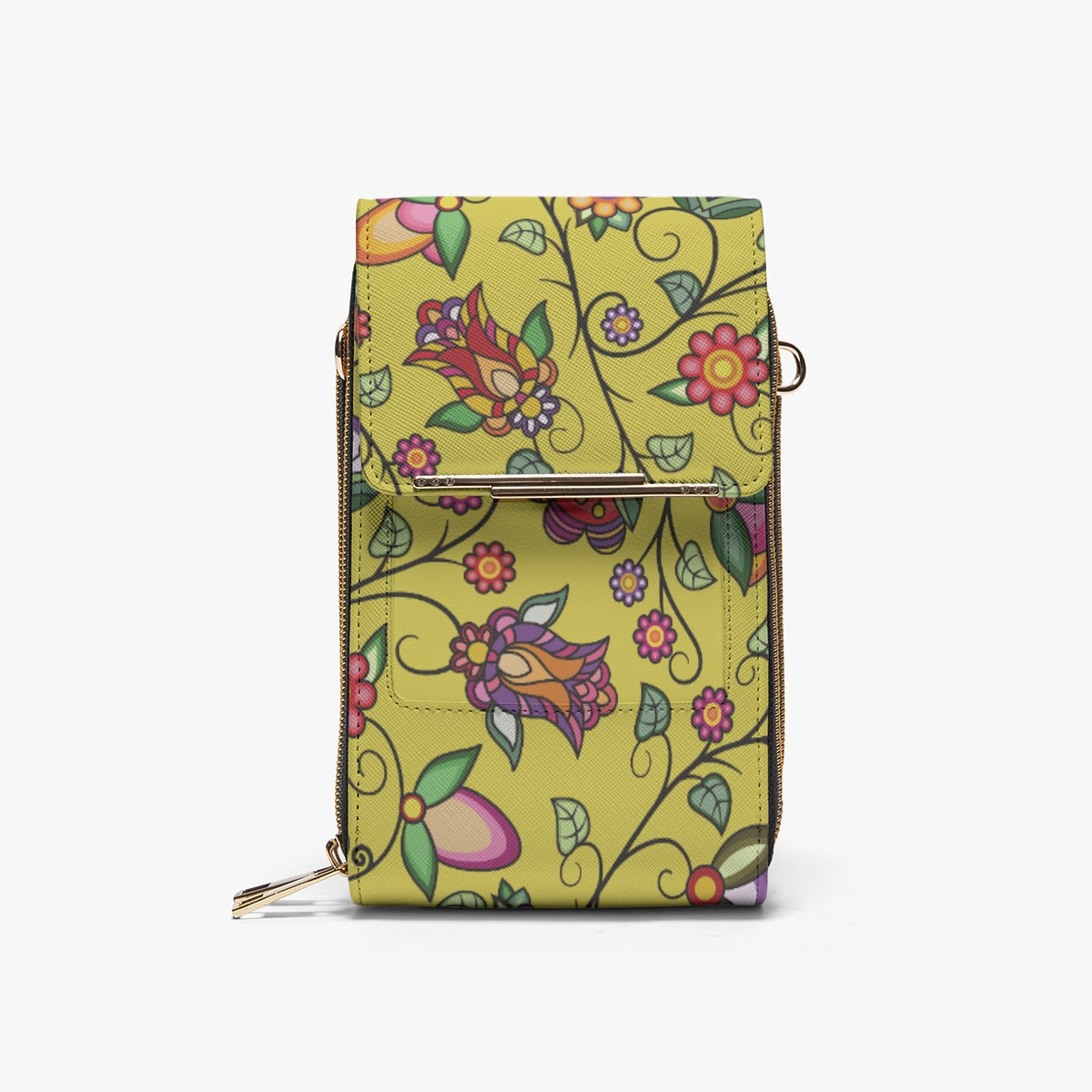 Heartbeat Petals Yellow Mobile Phone Chest Bag