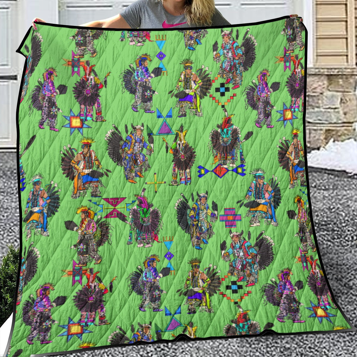 Men's Tradish Dancers Grass Lightweight & Breathable Quilt With Edge-wrapping Strips