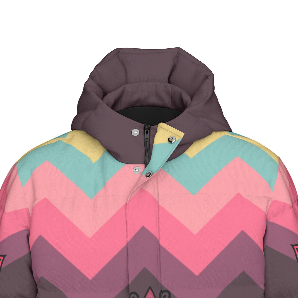 Golden Harvest Bloom Unisex Long Down Jacket