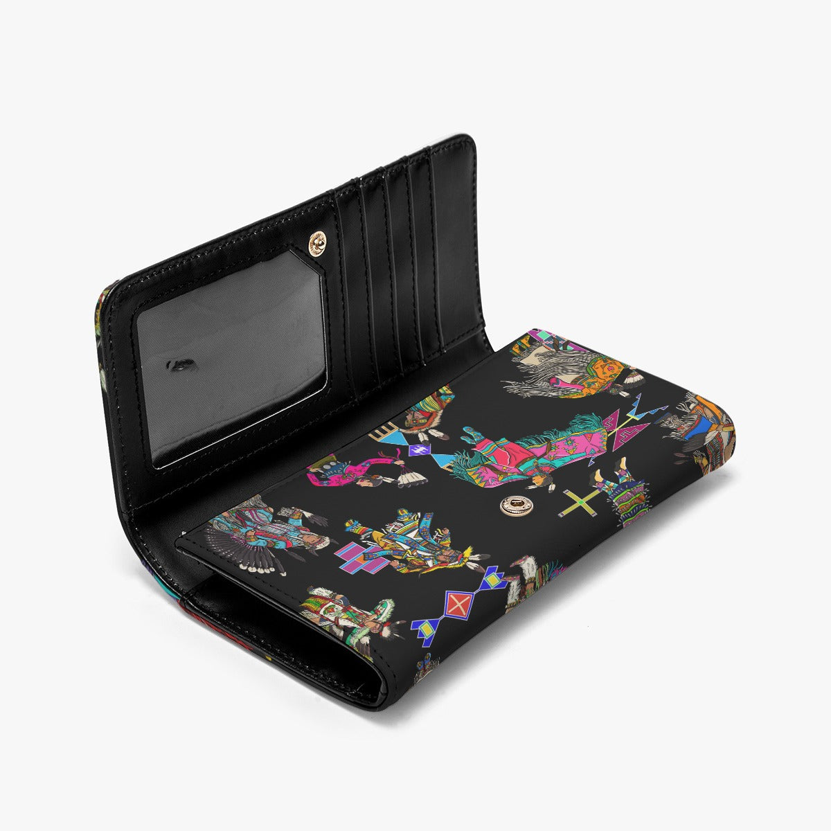 Grand Entry Dancers Black Foldable Wallet