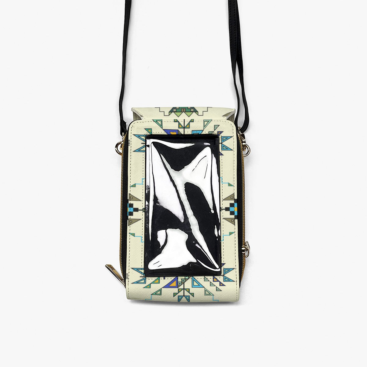 Bear Shield Cream Mobile Phone Chest Bag