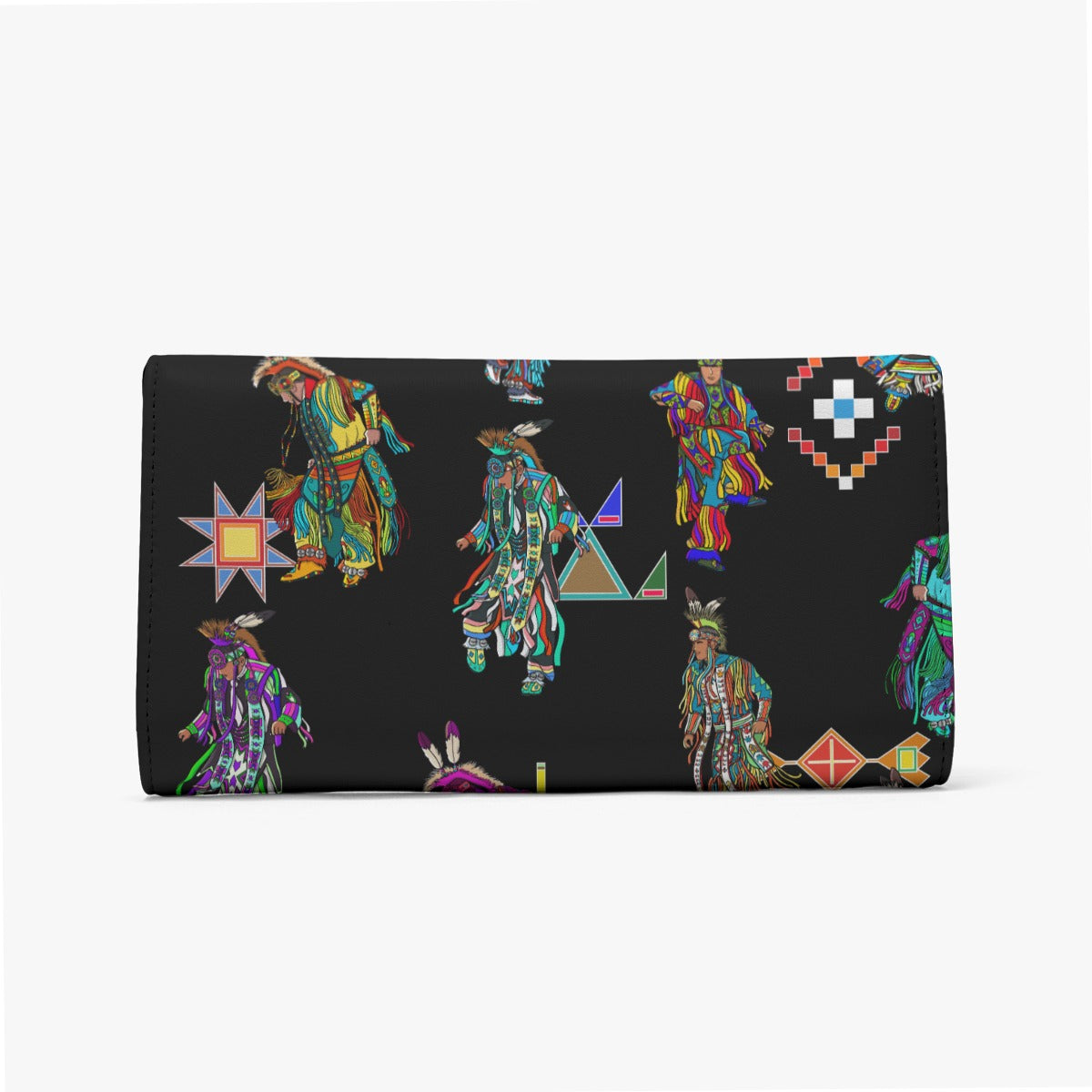 Men's Grass Dancers Black Foldable Wallet