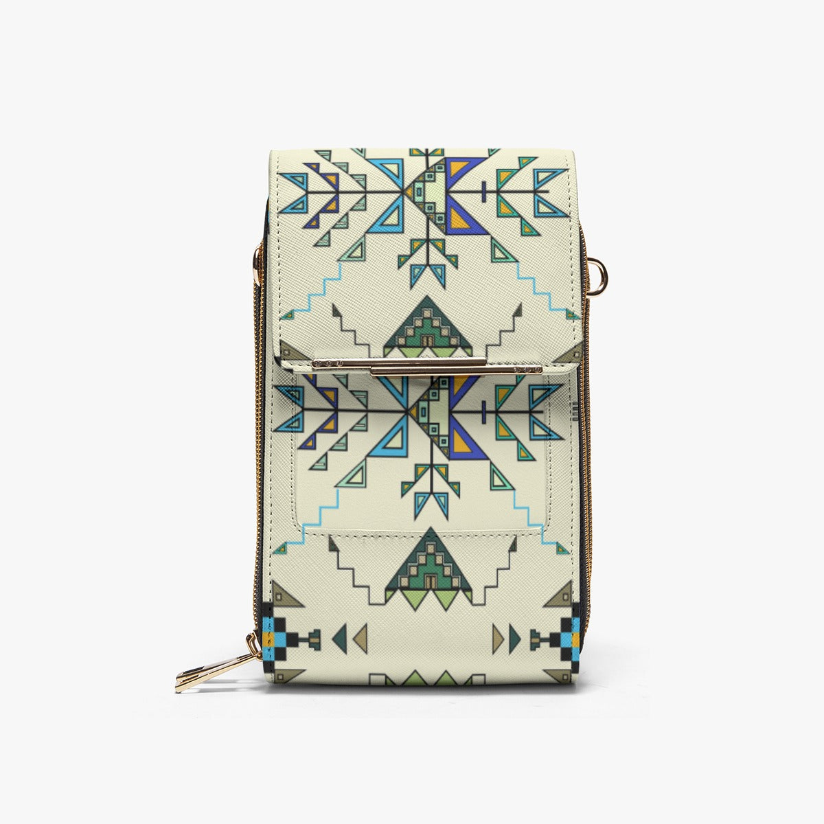 Bear Shield Cream Mobile Phone Chest Bag