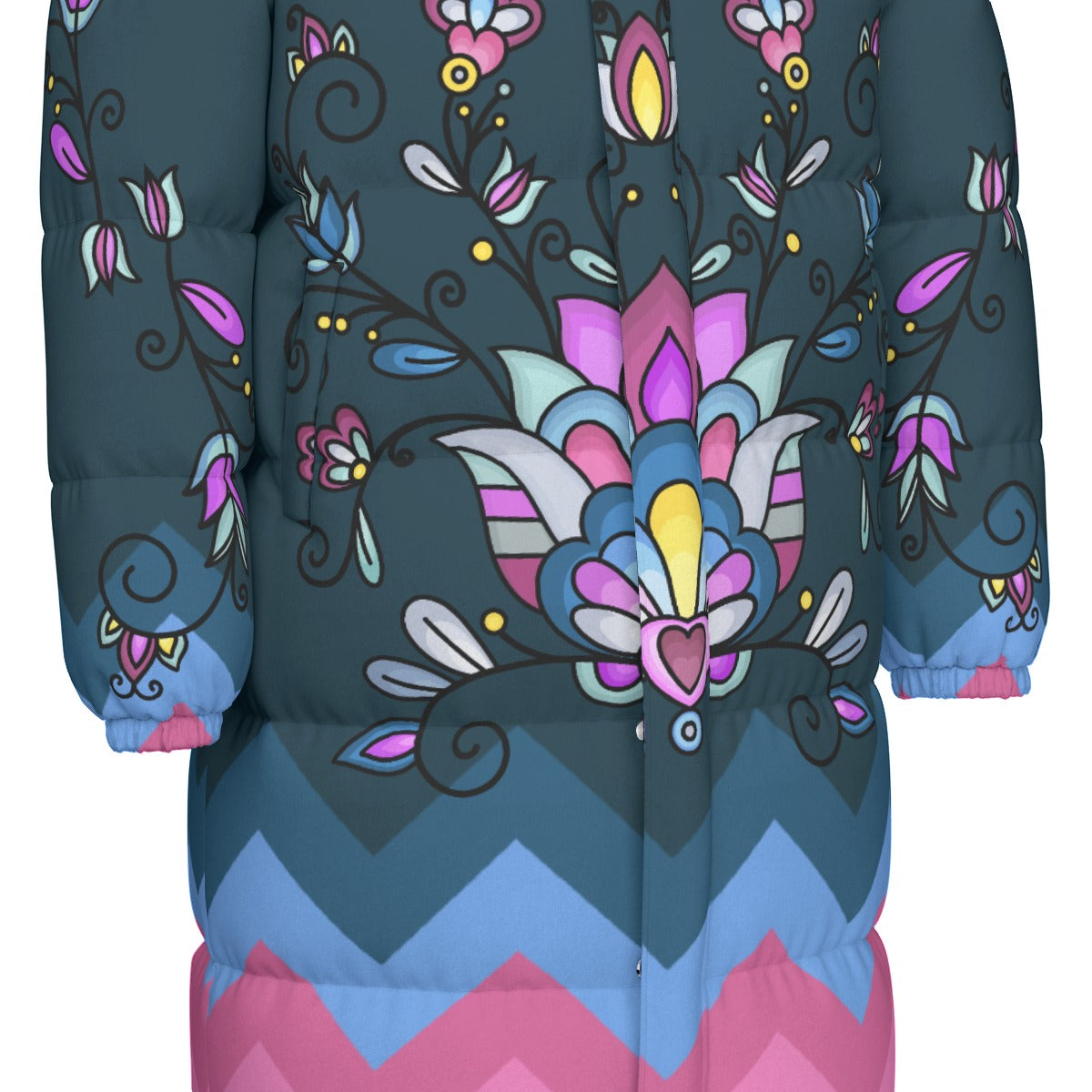 Autumn Bundle Blessing Unisex Long Down Jacket