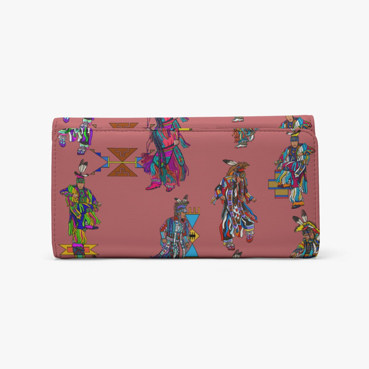 Men's Grass Dancers Terra Cotta Foldable Wallet