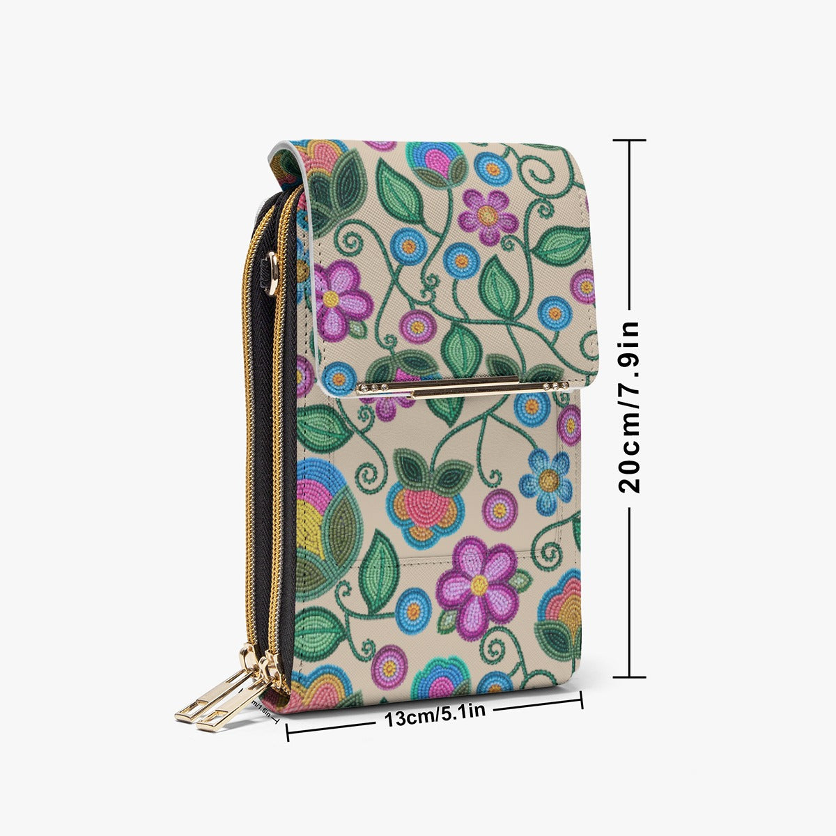 Turquoise Sunbeam Cream Mobile Phone Chest Bag