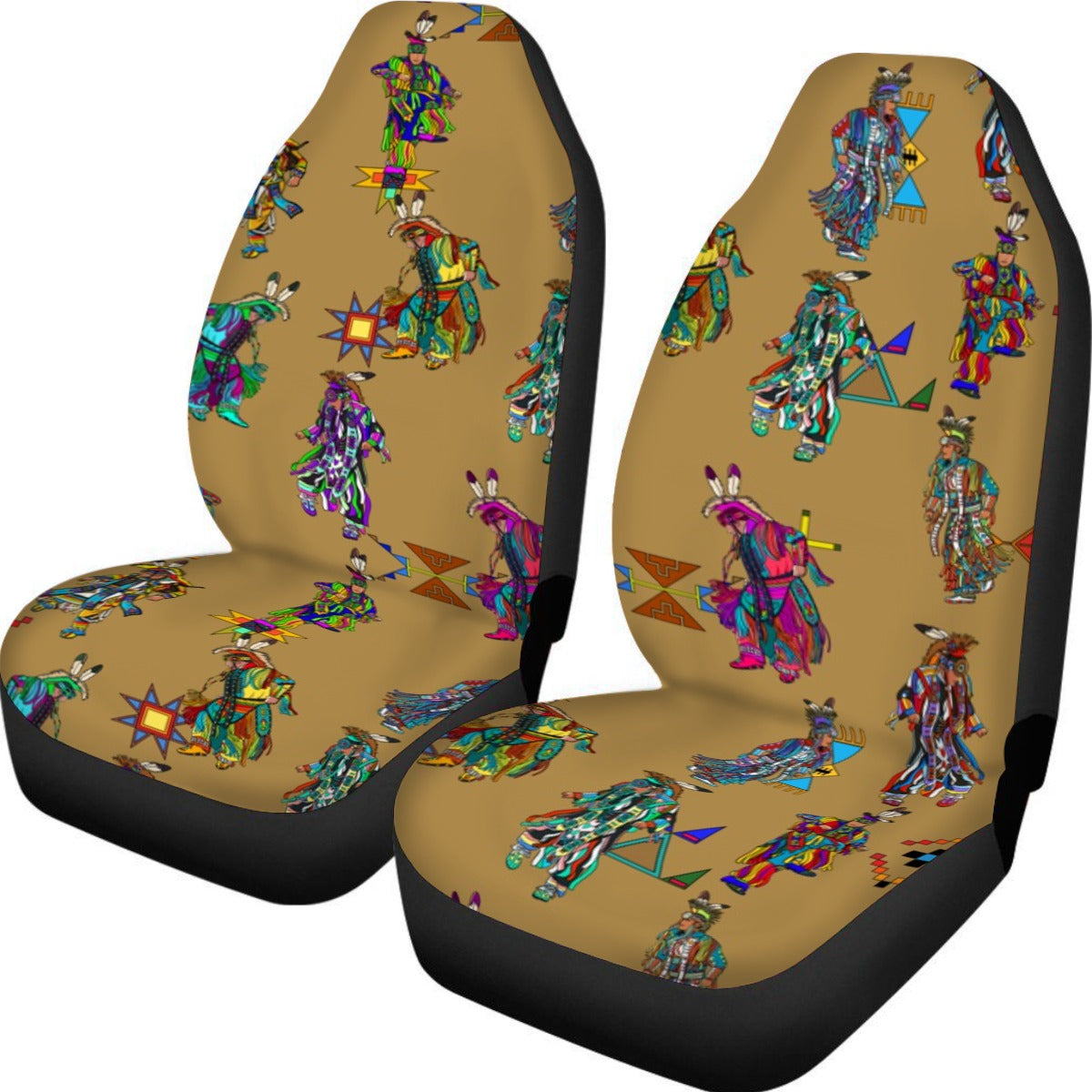Men's Grass Dancers Earth Universal Car Seat Cover With Thickened Back