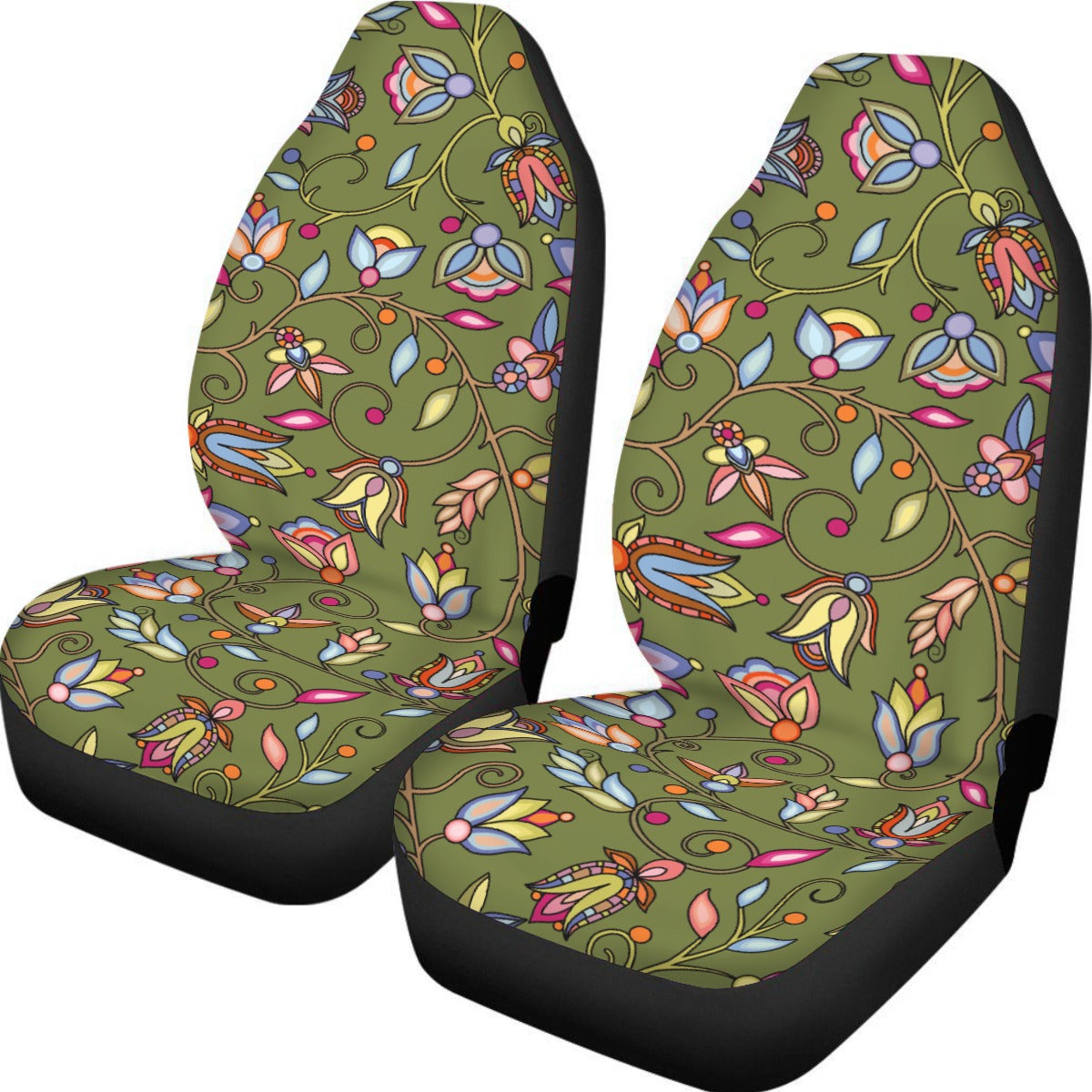 Buffalo Bloom Sage Universal Car Seat Cover With Thickened Back