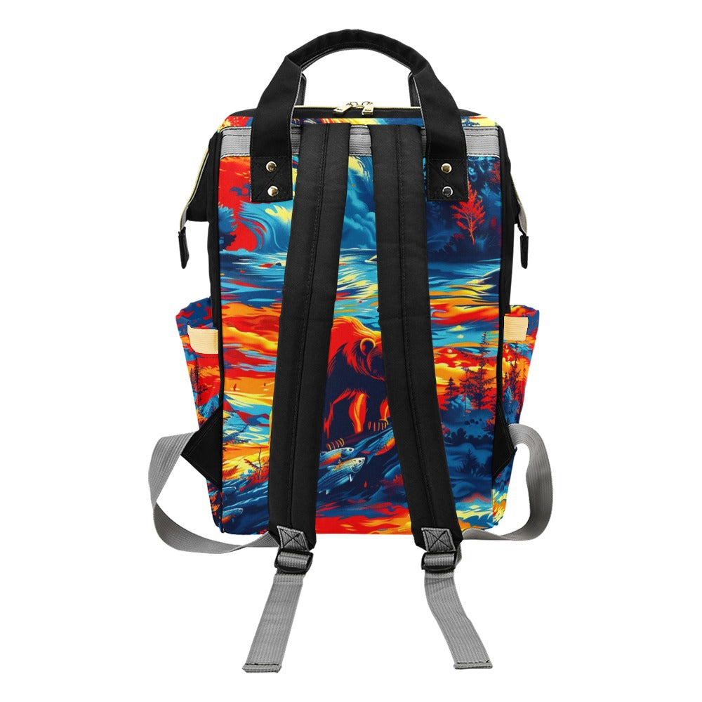 Hungry Bear Multi-Function Diaper Backpack/Diaper Bag