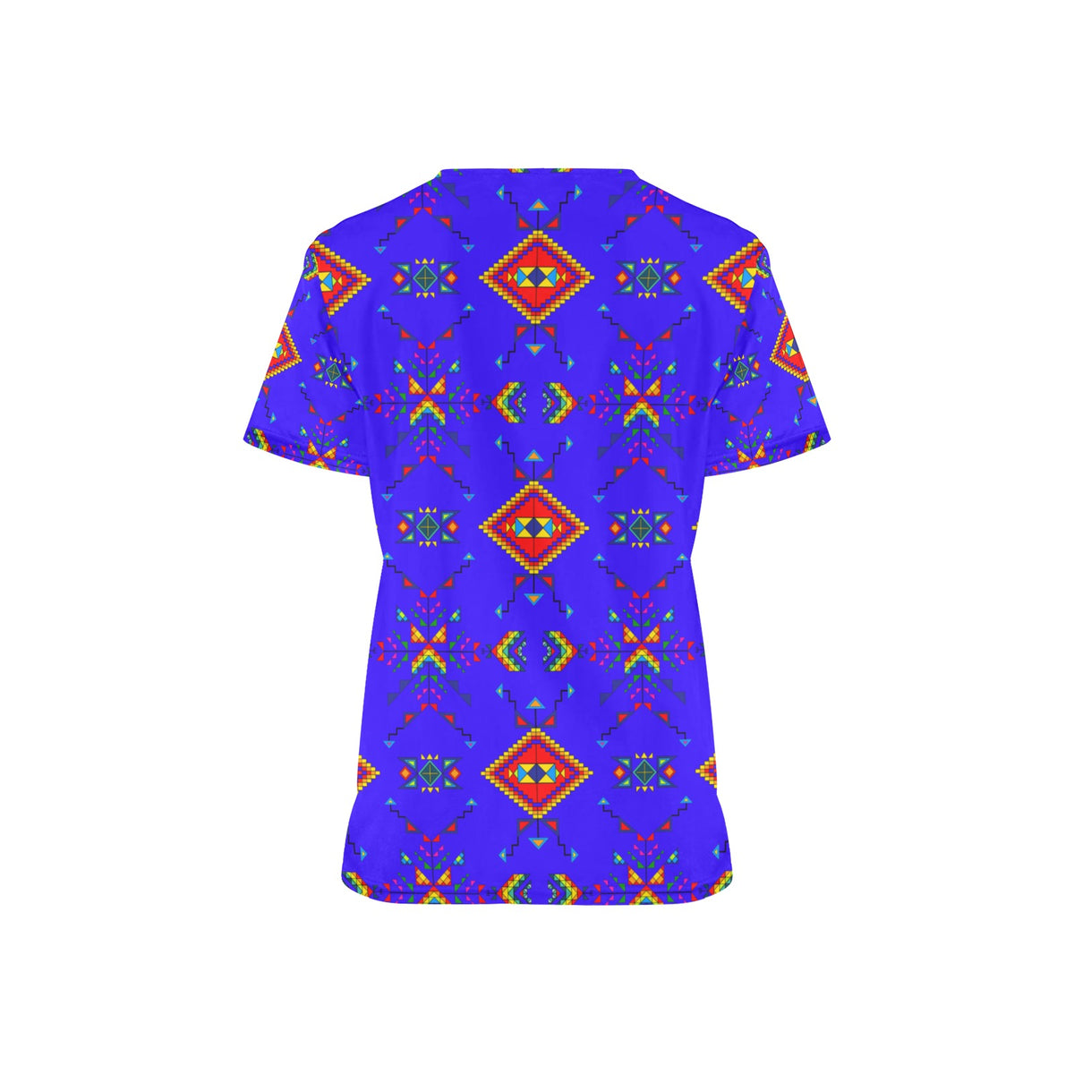 Buffalo Jump Blue Scrub Top