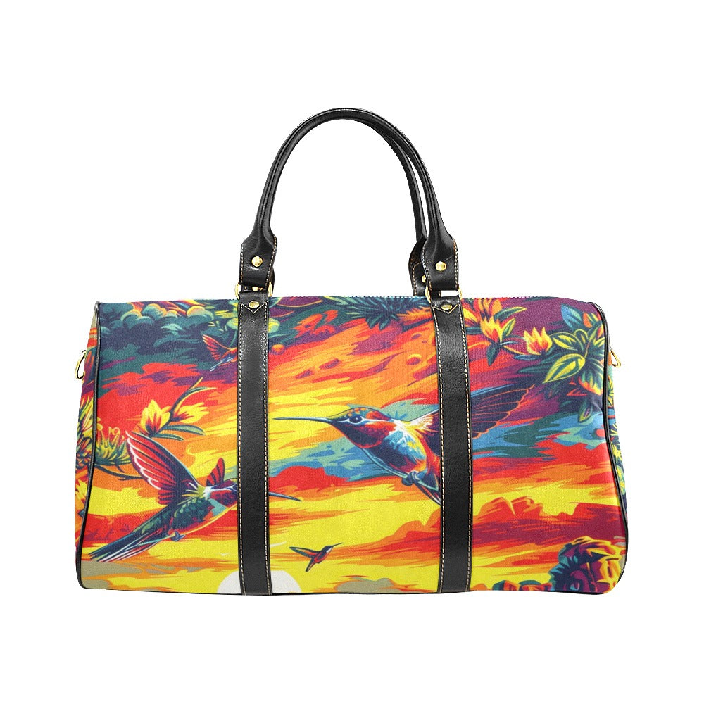 Happy Hummingbirds Waterproof Travel Bag/Small