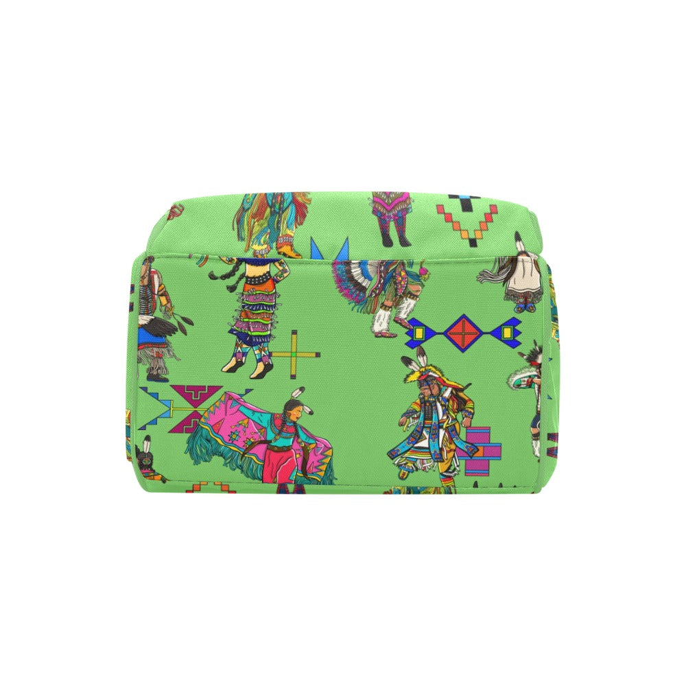 Grand Entry Dancers Grass Multi-Function Diaper Backpack/Diaper Bag