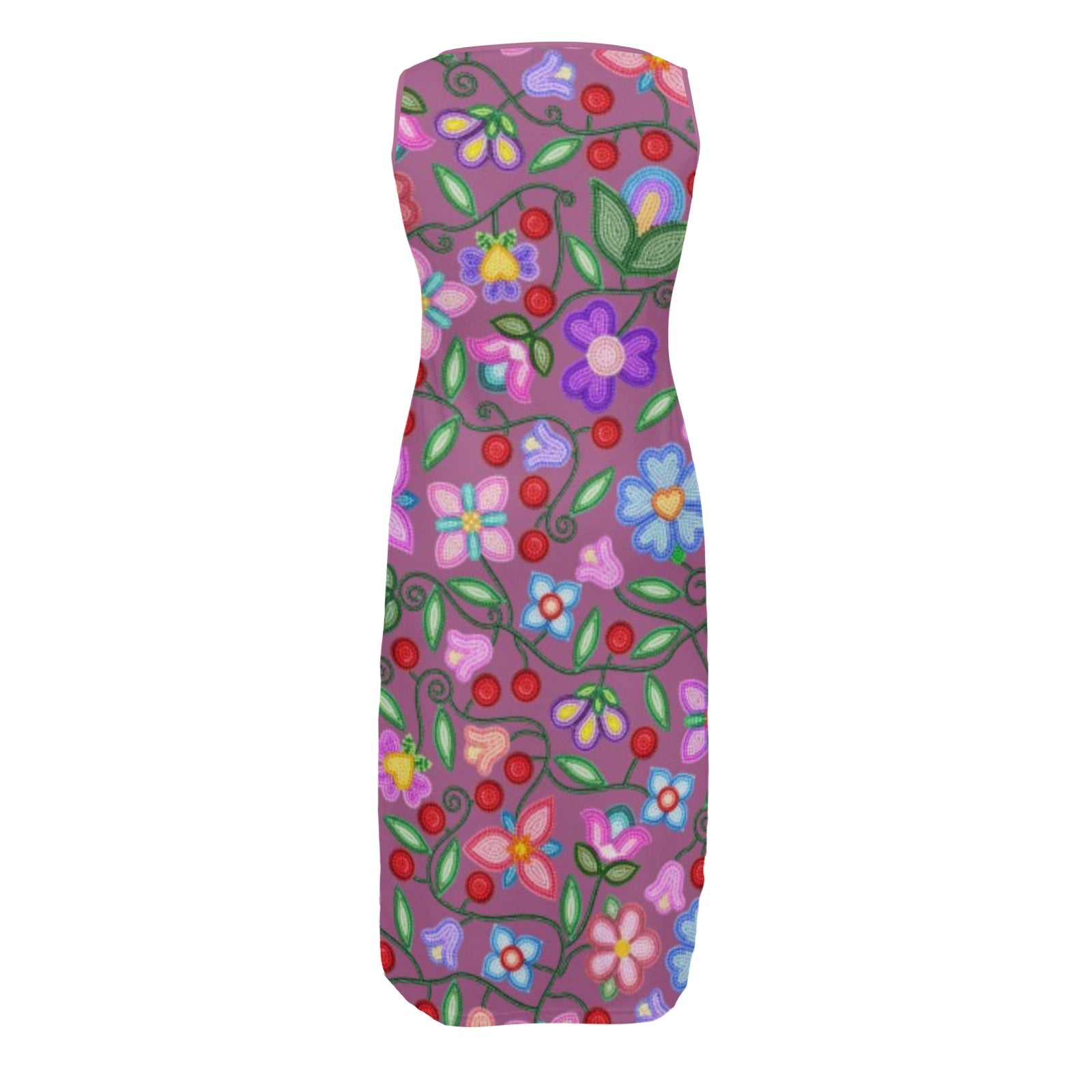Petal Harmony Dusty Rose Phaedra Sleeveless Open Fork Long Dress