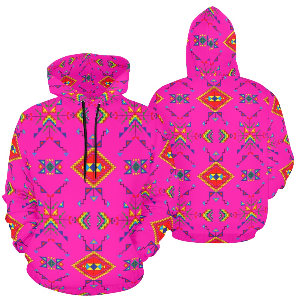 Buffalo Jump Pink Hoodie for Men (USA Size)