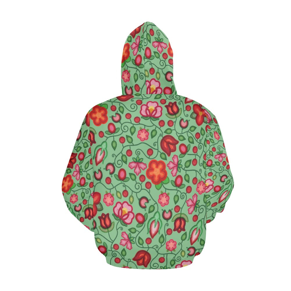 Rose Reverie Green Hoodie for Men (USA Size)