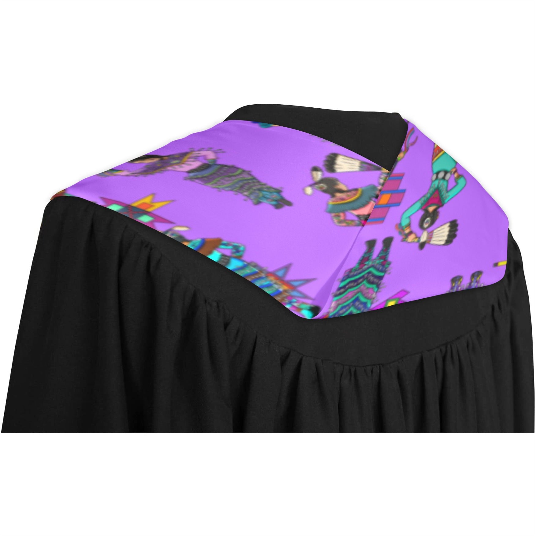 Women's Jingle Dancers Purple Graduation Stole