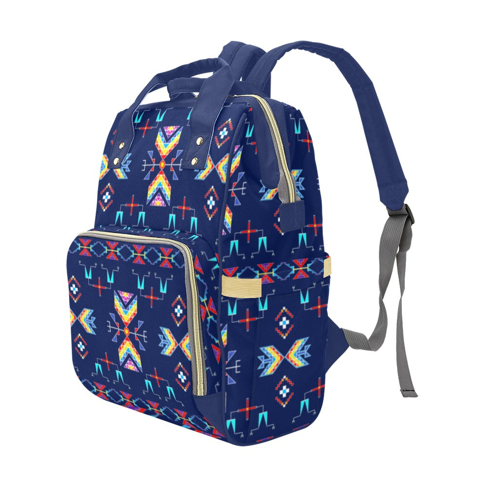 Rainy Chief Rainbow Night Lake Multi-Function Diaper Backpack/Diaper Bag