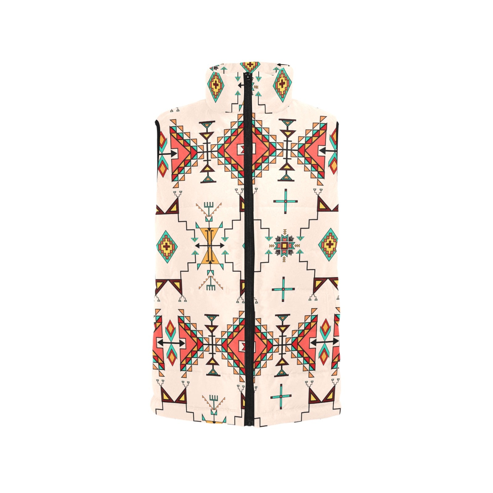 Thunder Flight Cream Women's Padded Vest Jacket