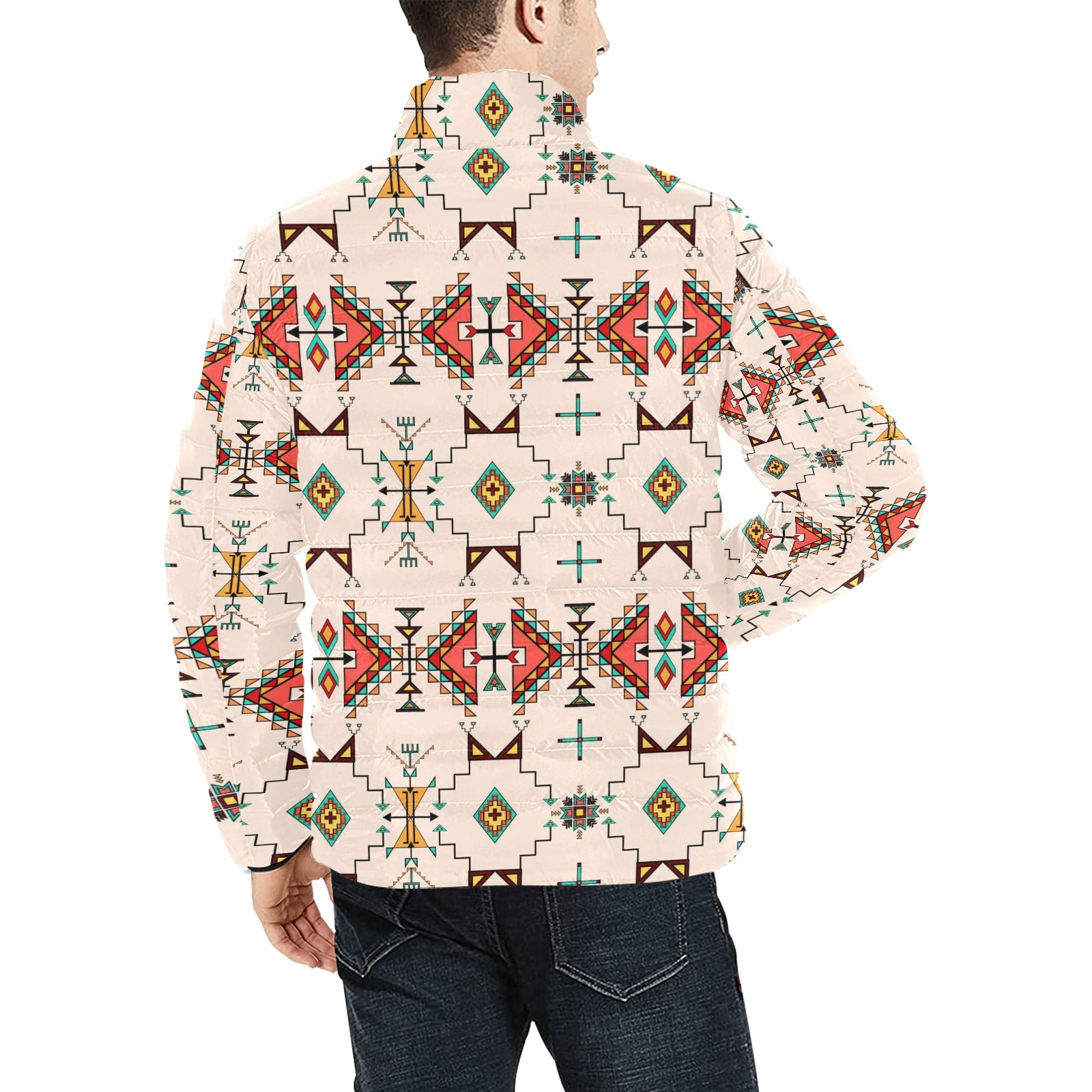 Thunder Flight Cream Men's Padded Jacket