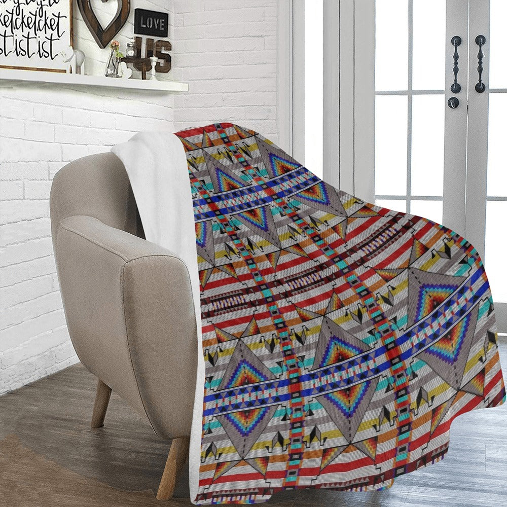 Medicine Blessing White Ultra-Soft Micro Fleece Blanket 60"x80"