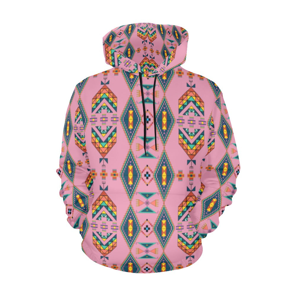 Travois Tipi Dusky Sunset Hoodie for Men (USA Size)