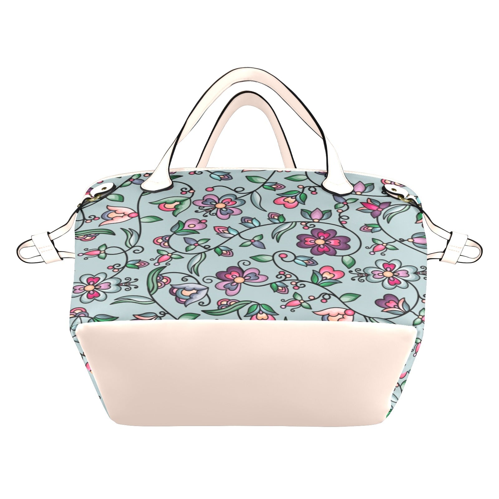 Amber Evening Garland Turquoise Clover Canvas Tote Bag