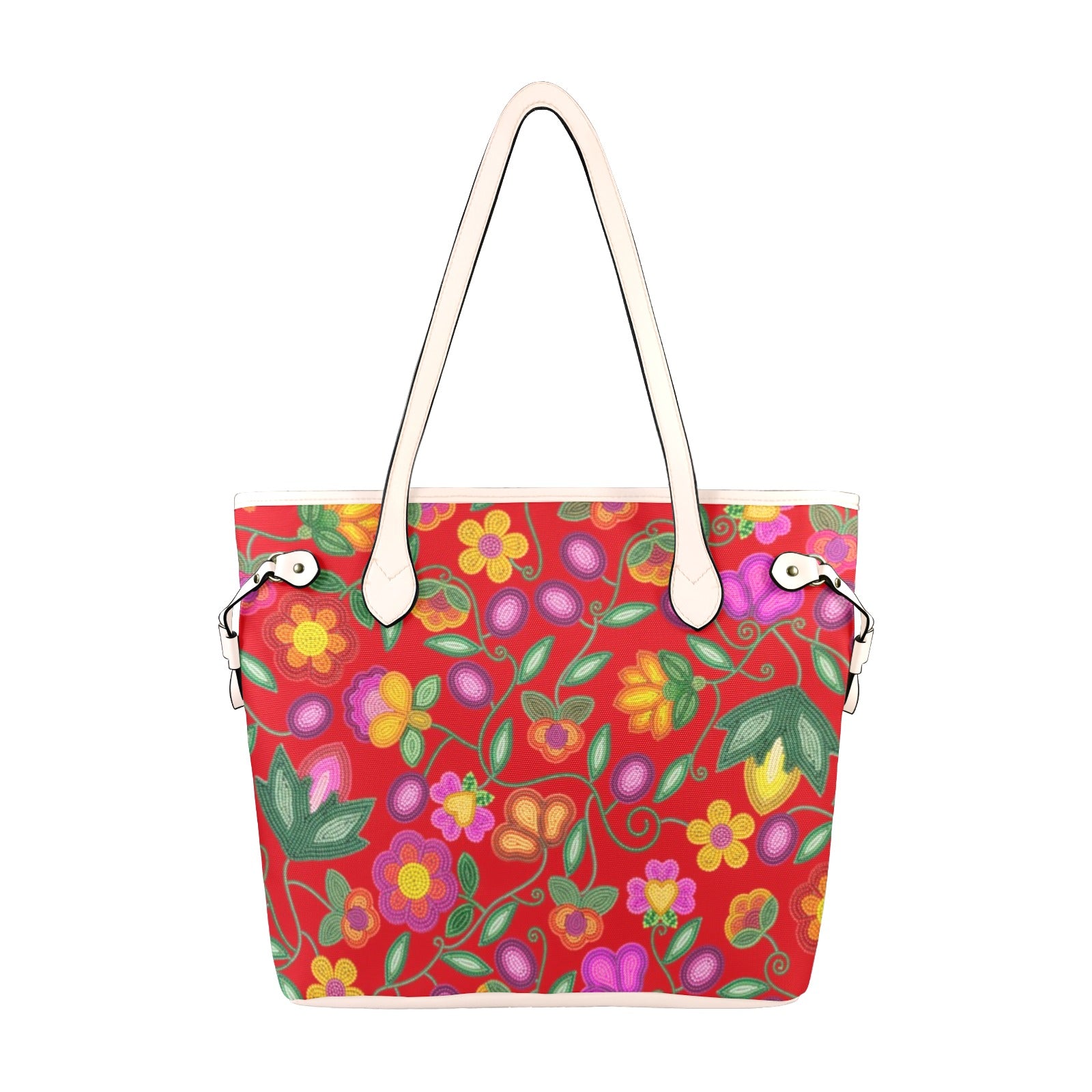 Boreal Bounty Red Clover Canvas Tote Bag