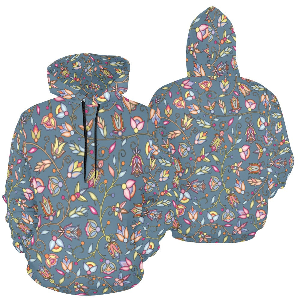 Buffalo Bloom Rainstorm Hoodie for Men (USA Size)