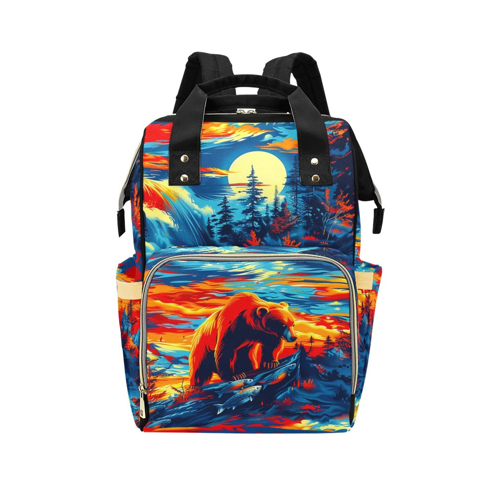 Hungry Bear Multi-Function Diaper Backpack/Diaper Bag