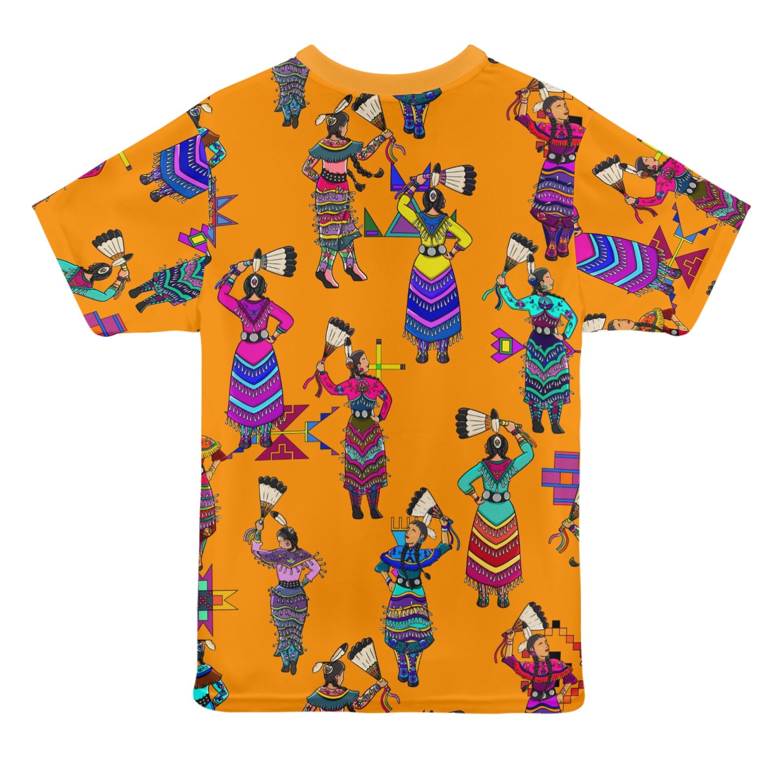 Women's Jingle Dancers Orange T-shirt for Women