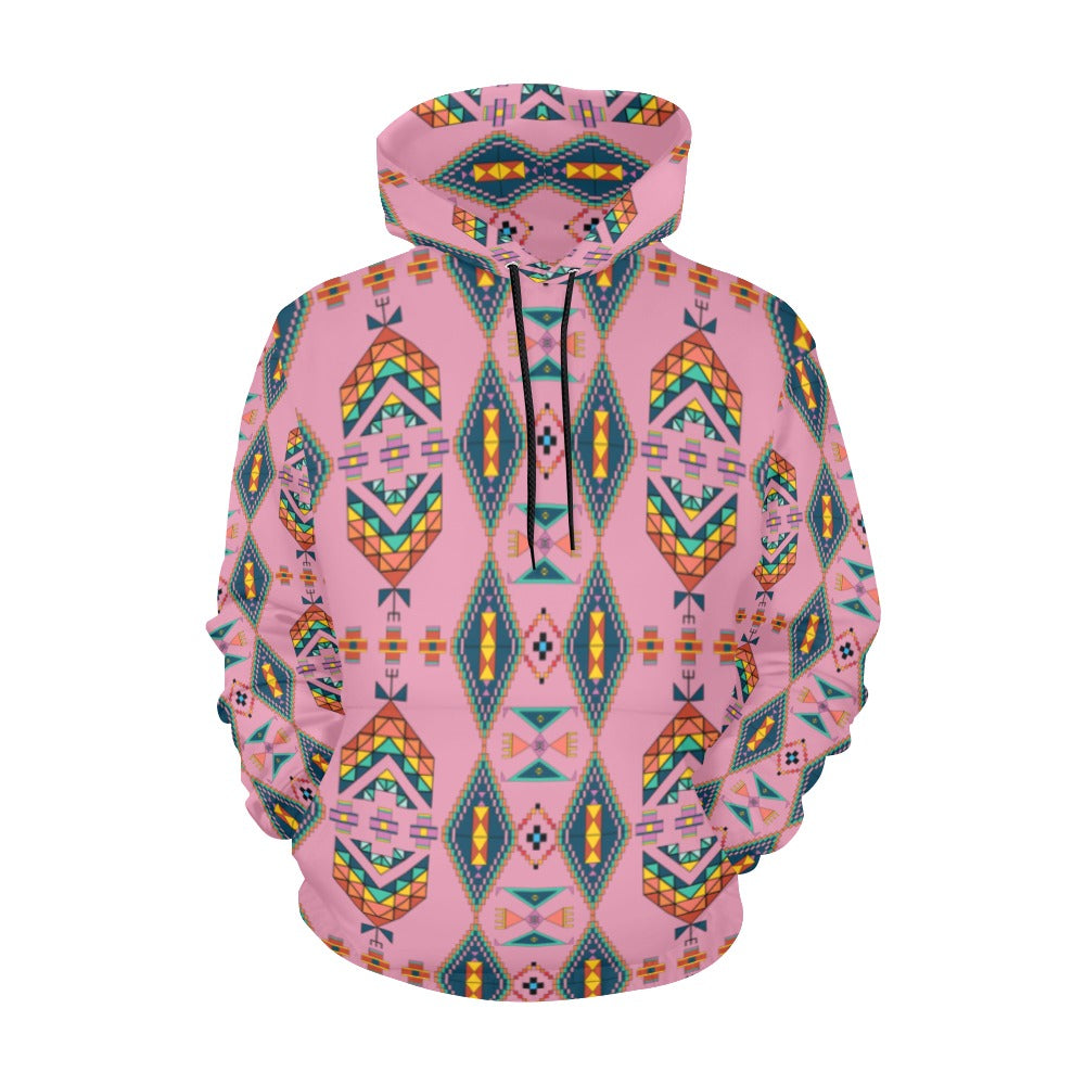 Travois Tipi Dusky Sunset Hoodie for Women (USA Size)