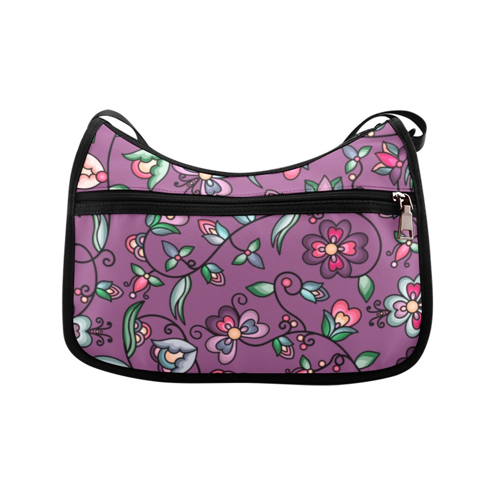 Amber Evening Garland Purple Crossbody Bag