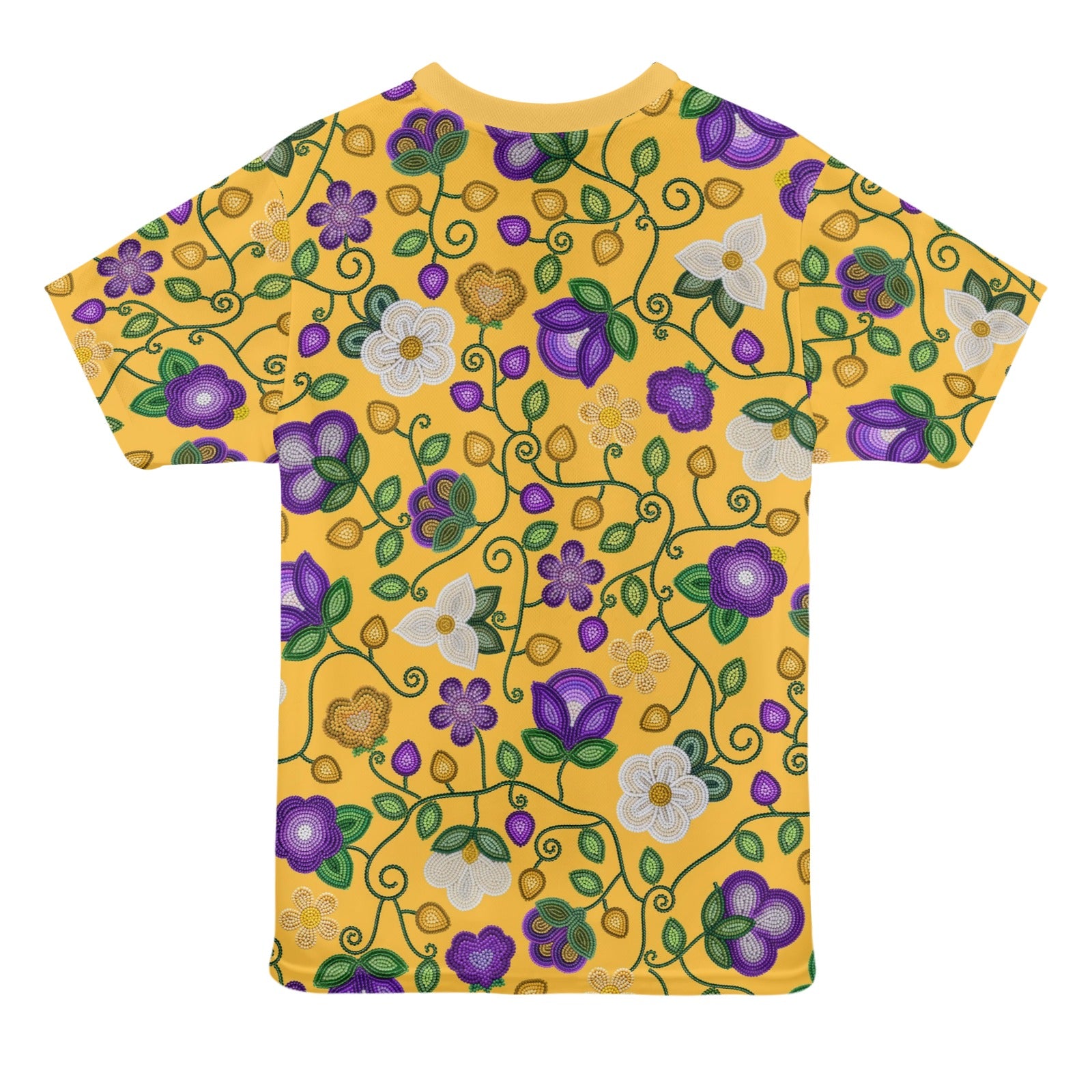 Midnight Moss Bloom Yellow T-shirt for Women