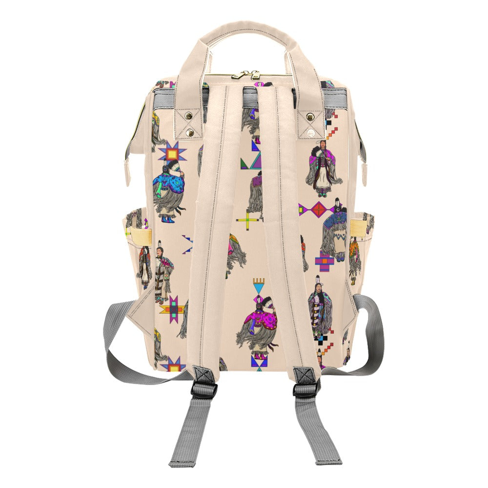 Women's Tradish Dancers Muslin Multi-Function Diaper Backpack/Diaper Bag