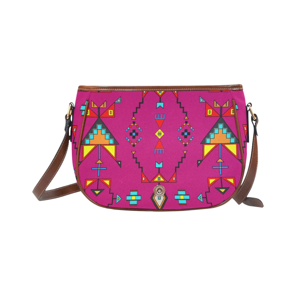 Sentinel of the Plains Pink Saddle Bag/Large