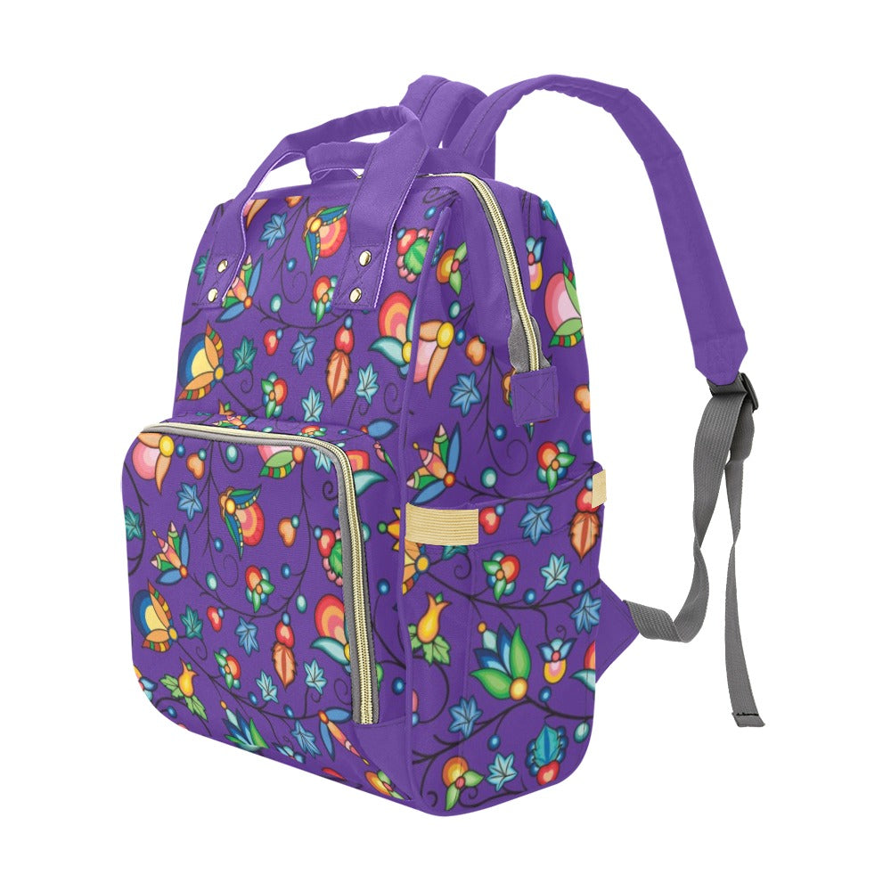 Prairie Plains Spirit Midnight Purple Multi-Function Diaper Backpack/Diaper Bag