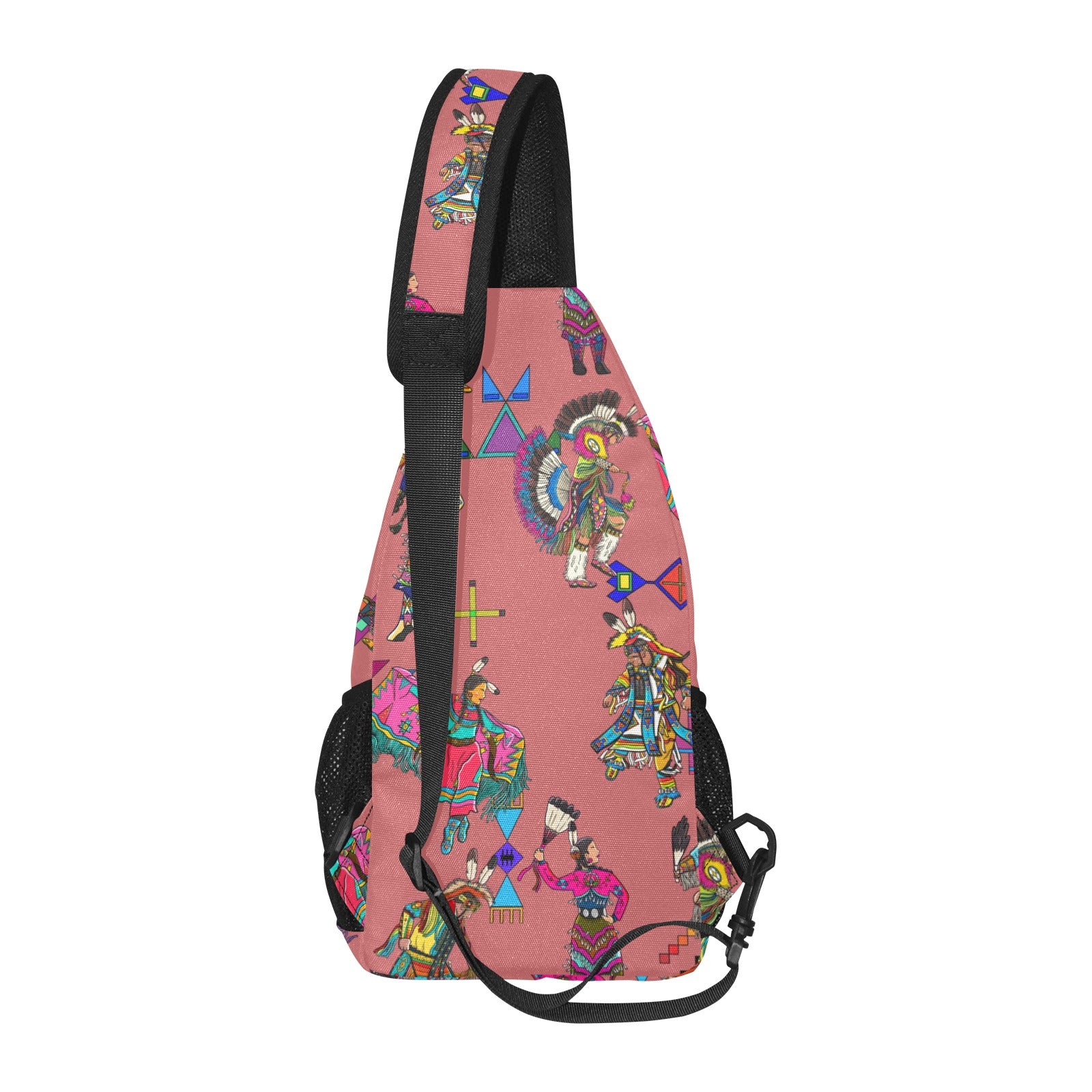 Grand Entry Dancers Terra Cotta Chest Bag
