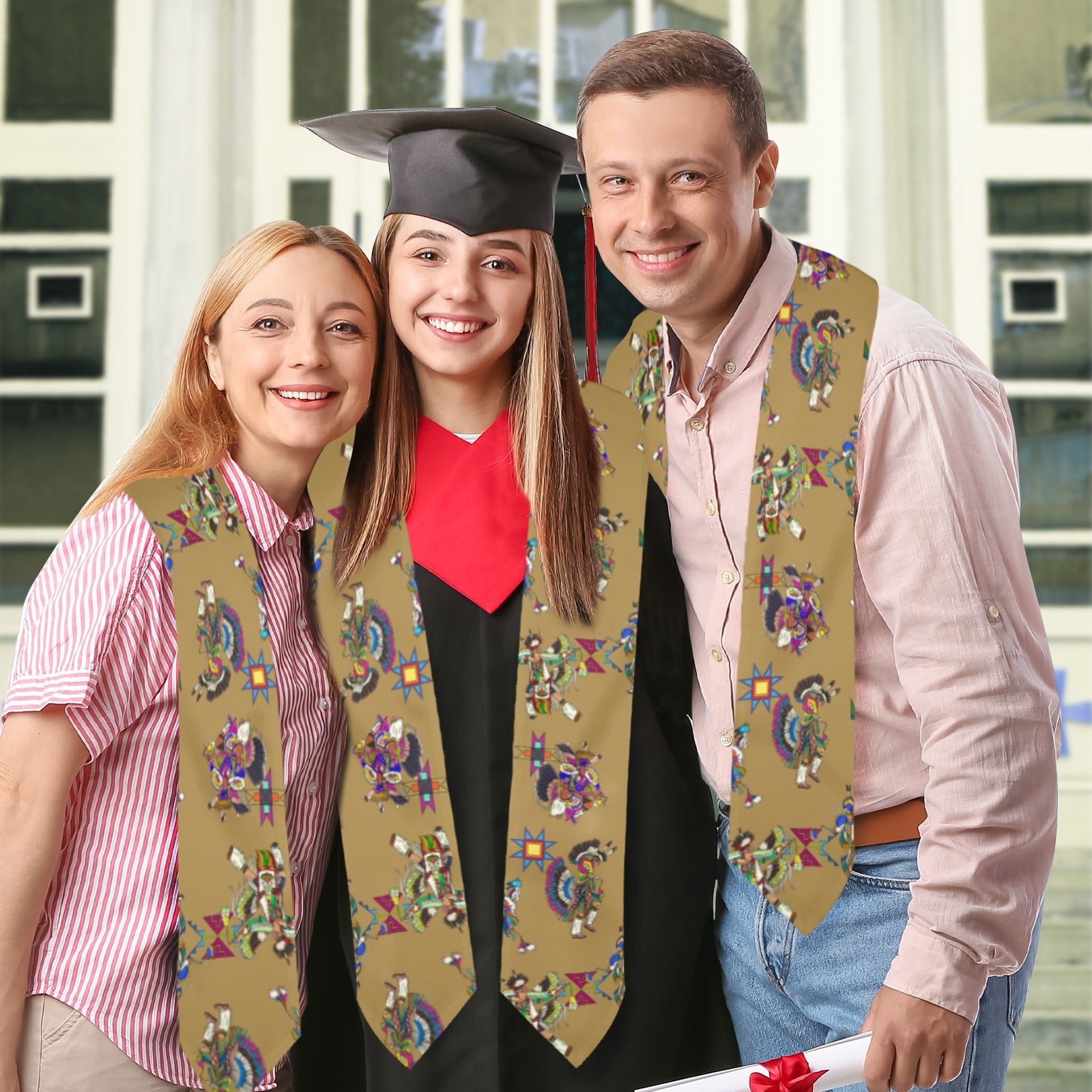 Men's Fancy Dancers Earth Graduation Stole