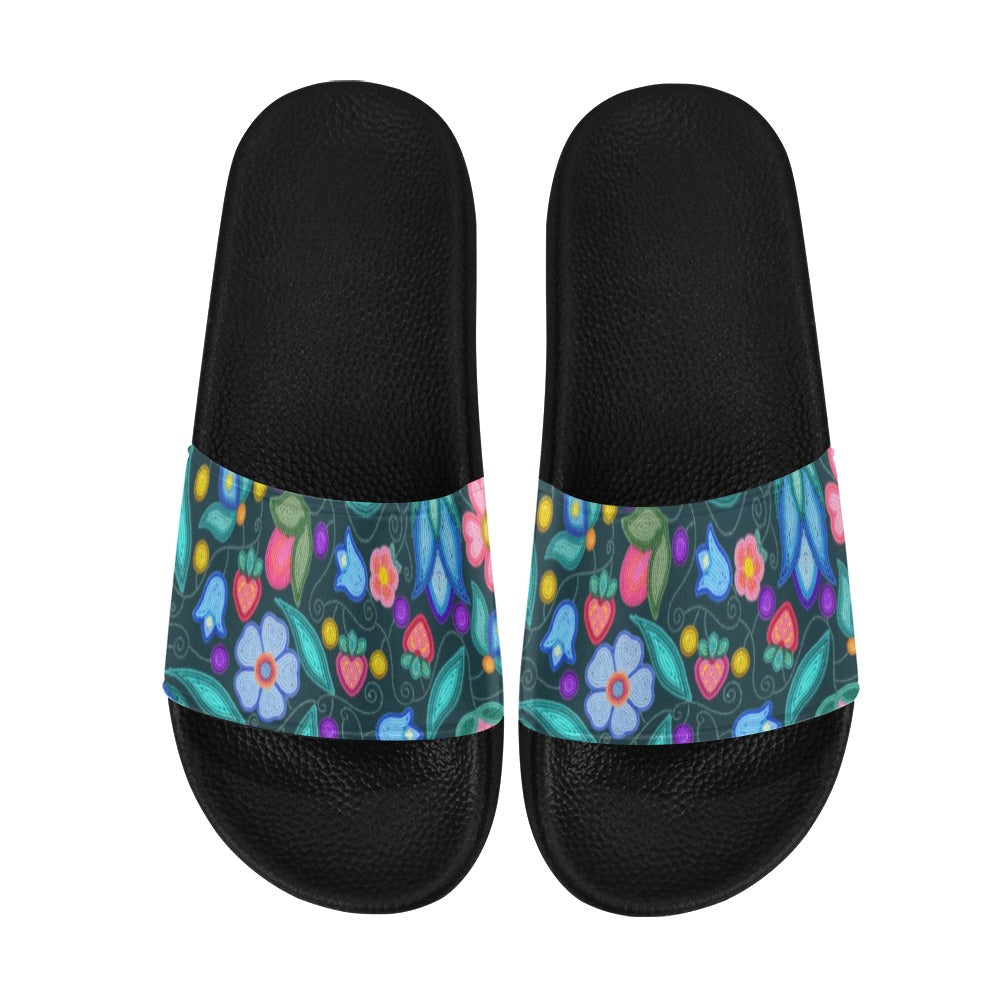 Sweet Offering Dark Teal Women's Slide Sandals