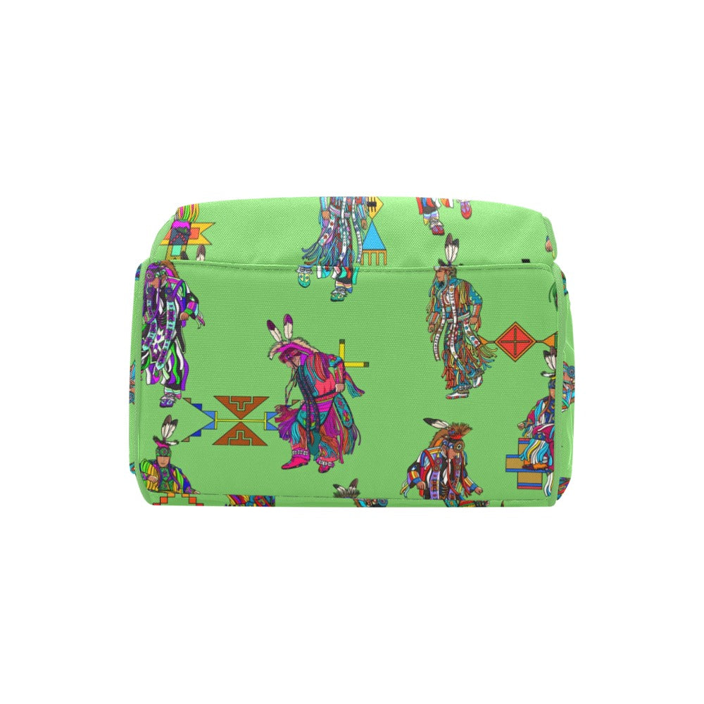 Men's Grass Dancers Grass Multi-Function Diaper Backpack/Diaper Bag