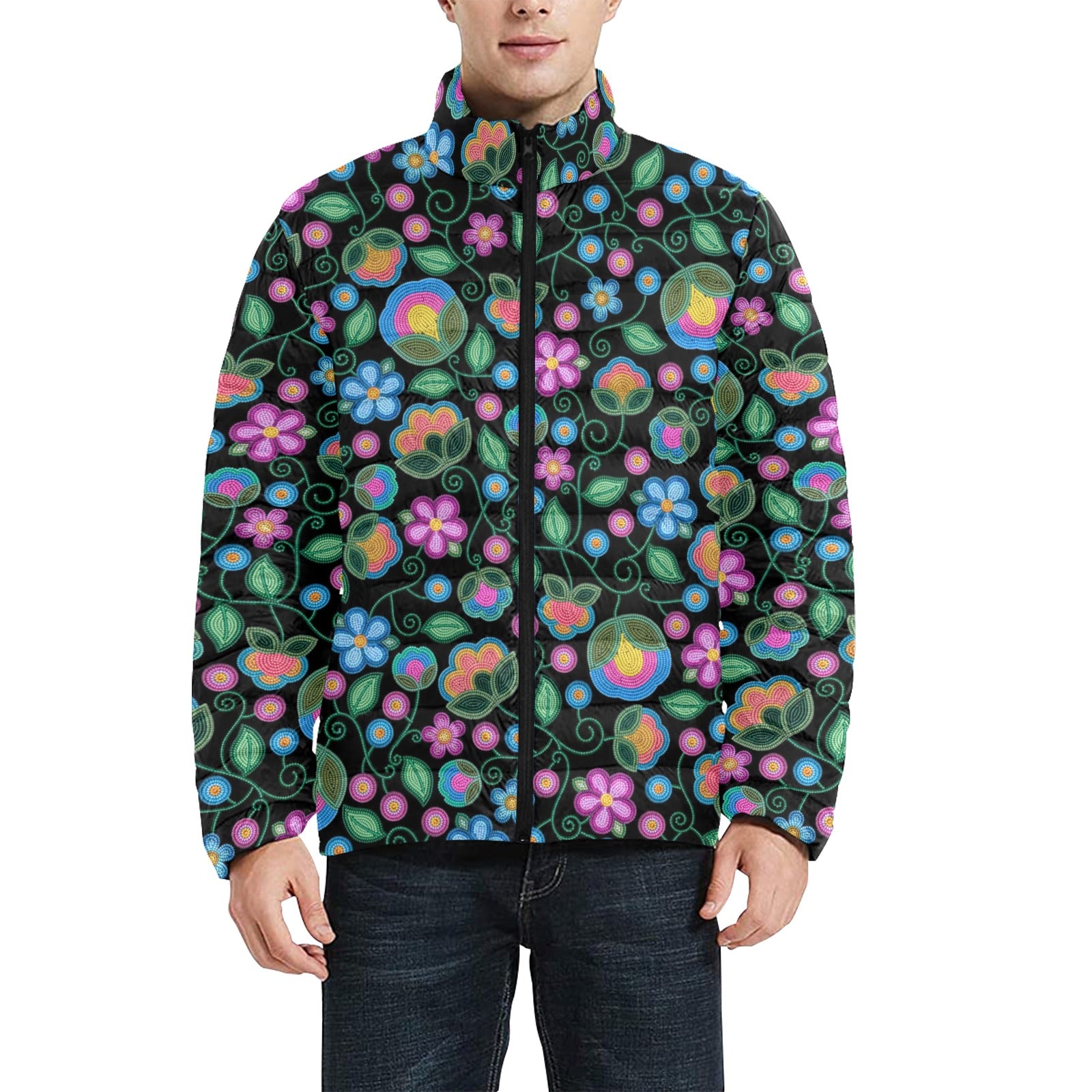 Turquoise Sunbeam Men's Padded Jacket