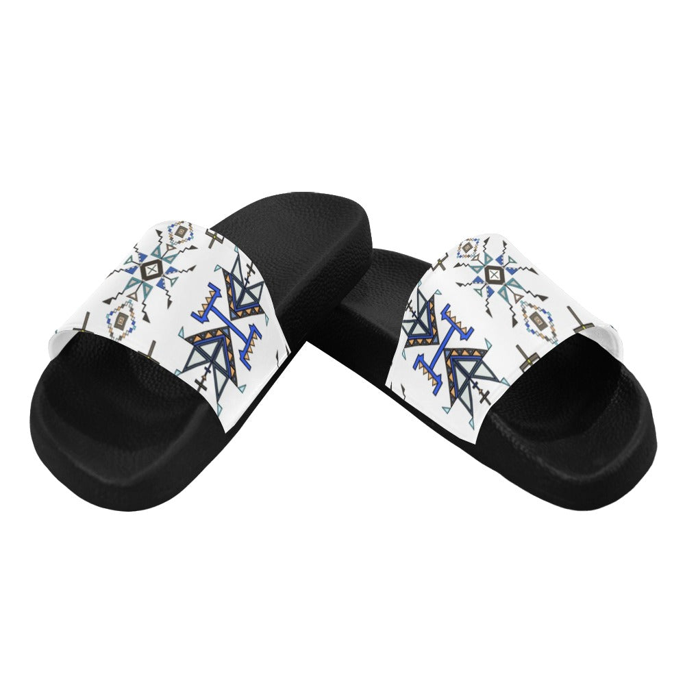 Eagle Strike White Men's Slide Sandals