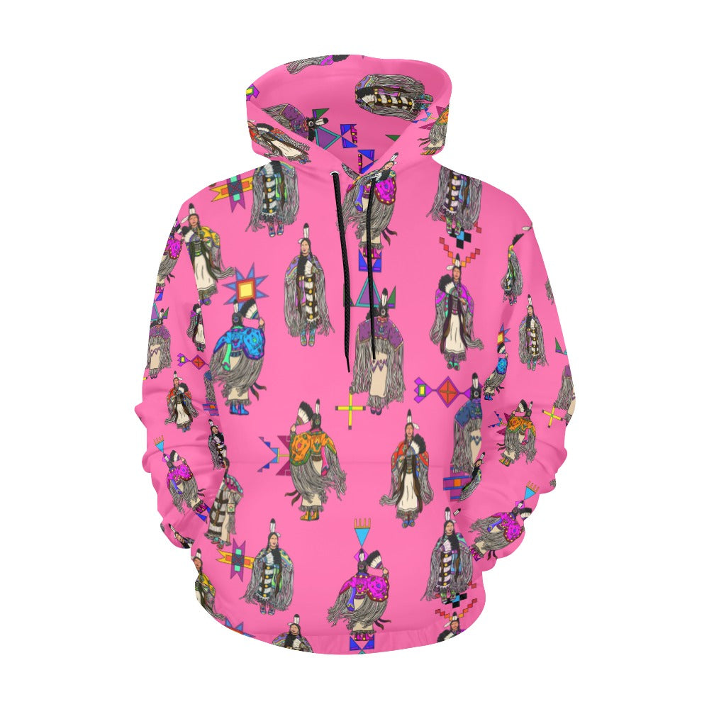 Women's Tradish Dancers Pink Hoodie for Women (USA Size)
