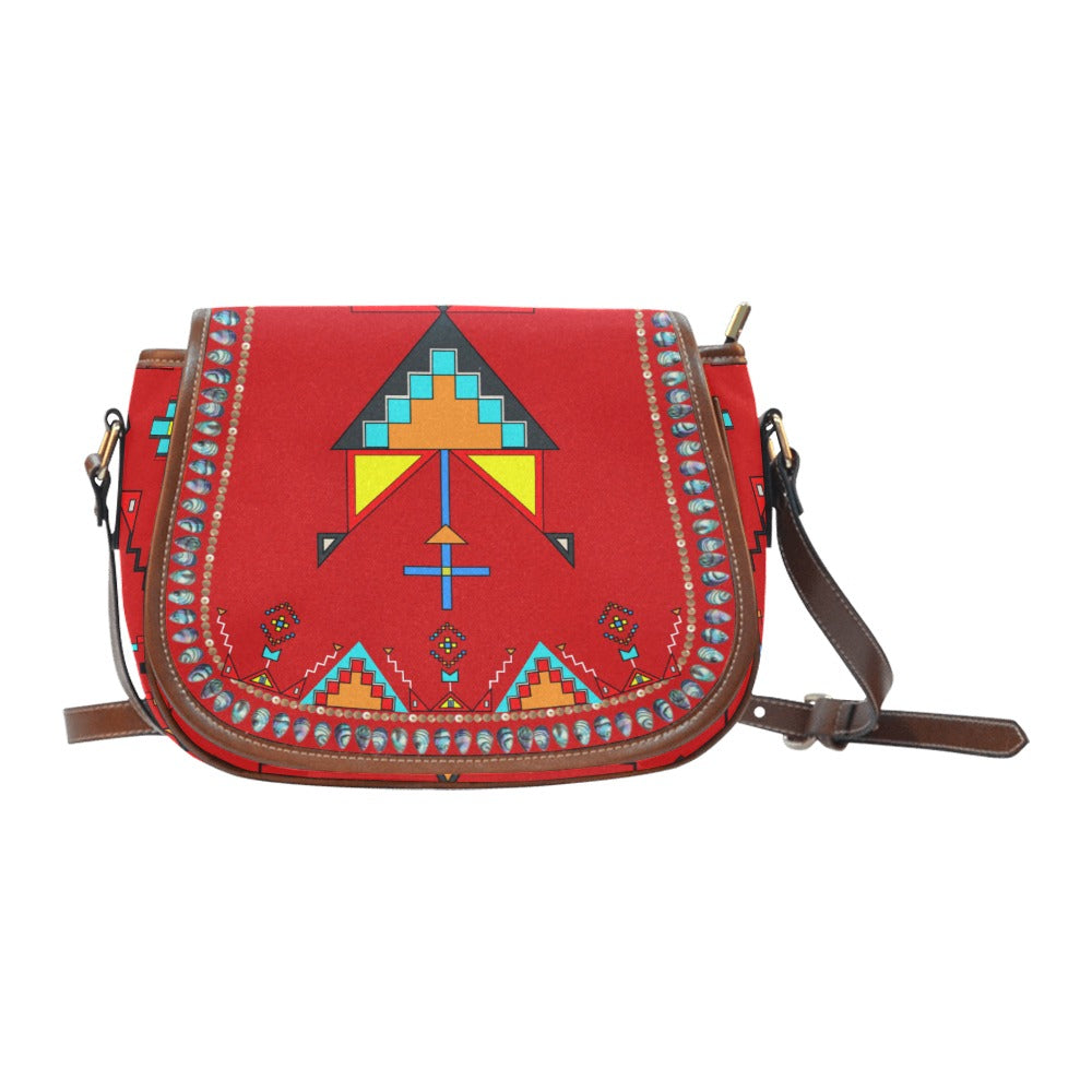Sentinel of the Plains Red Saddle Bag/Large
