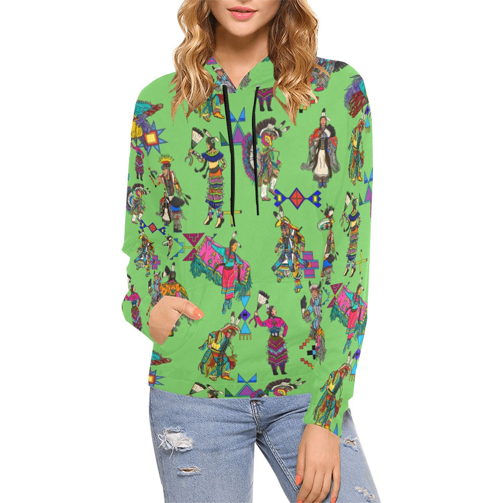 Grand Entry Dancers Grass Hoodie for Women (USA Size)