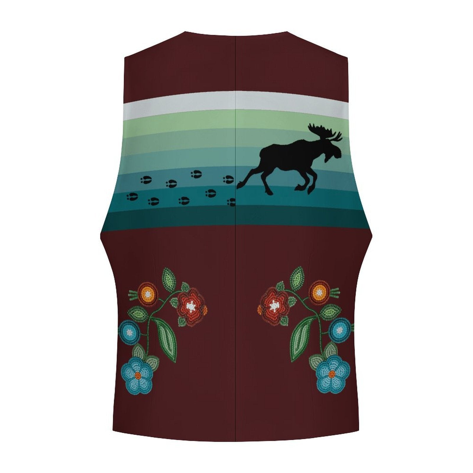 Prairie Fire Petals 2 Men's Sleeveless Suit Vest