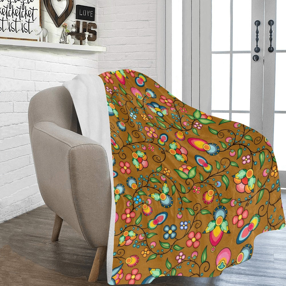 Floral Bounty Fall Leaves Ultra-Soft Micro Fleece Blanket 60"x80"