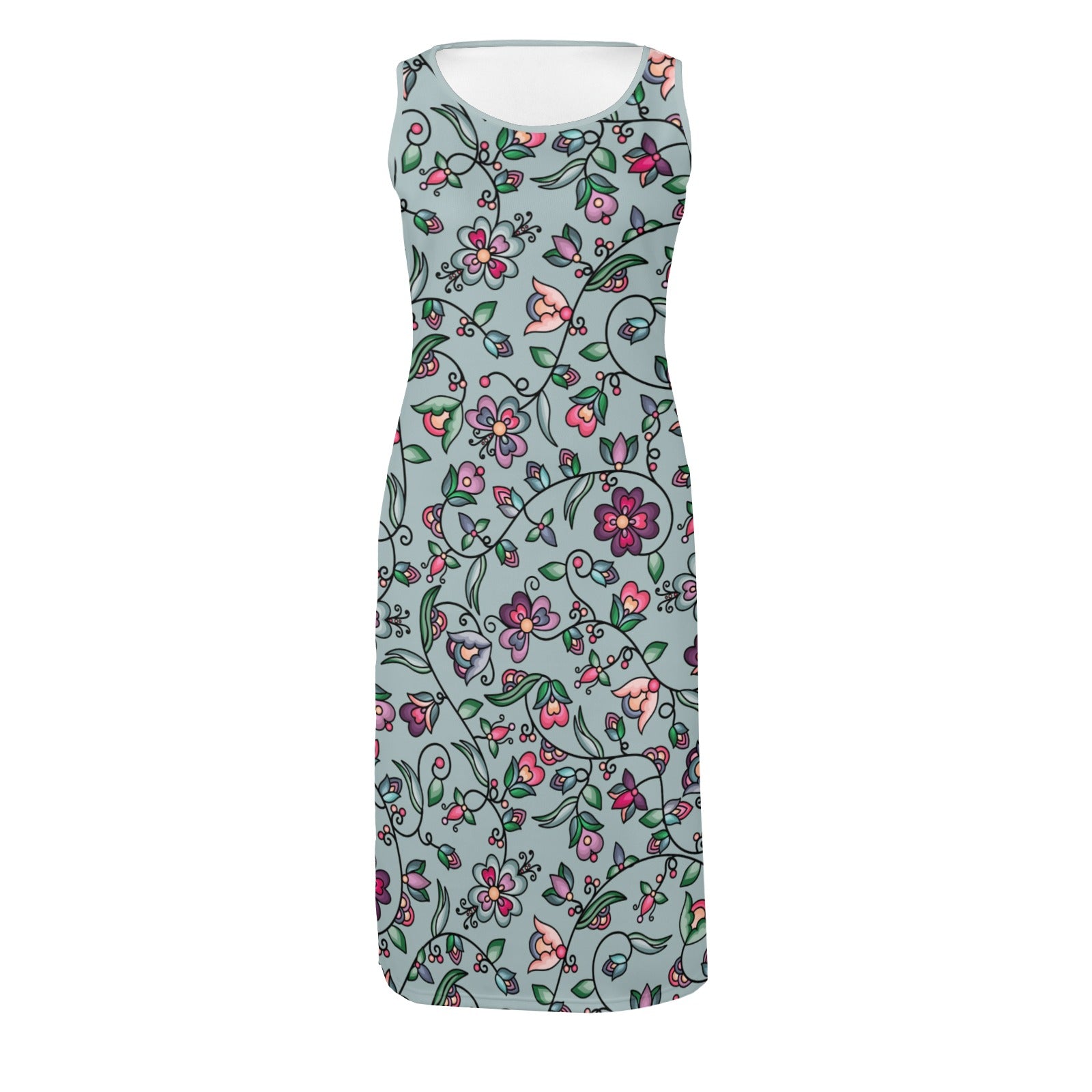 Amber Evening Garland Turquoise Phaedra Sleeveless Open Fork Long Dress