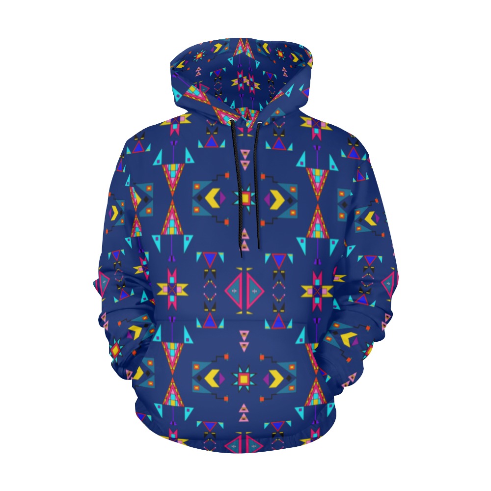 Enemy Territory Dark Navy Hoodie for Men (USA Size)
